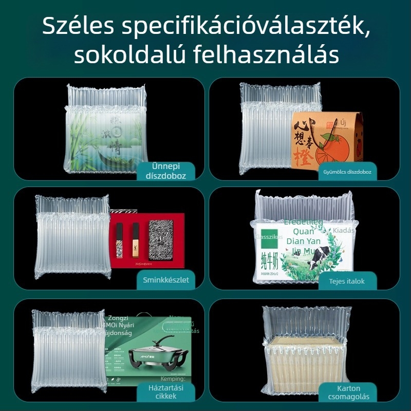 Ajándékdobozokhoz készült légoszlopos zacskó, vast buborékos réteg az ütésálló csomagoláshoz