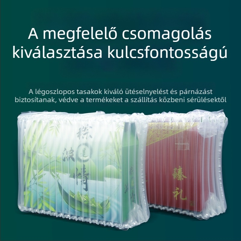 Ajándékdobozokhoz készült légoszlopos zacskó, vast buborékos réteg az ütésálló csomagoláshoz