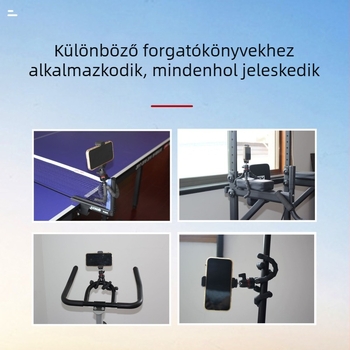 Bambusz stílusú nyolcszárnyú állvány okostelefonokhoz, kamerákhoz és GoPro-hoz — rugalmas kézi felvétel és élő közvetítés