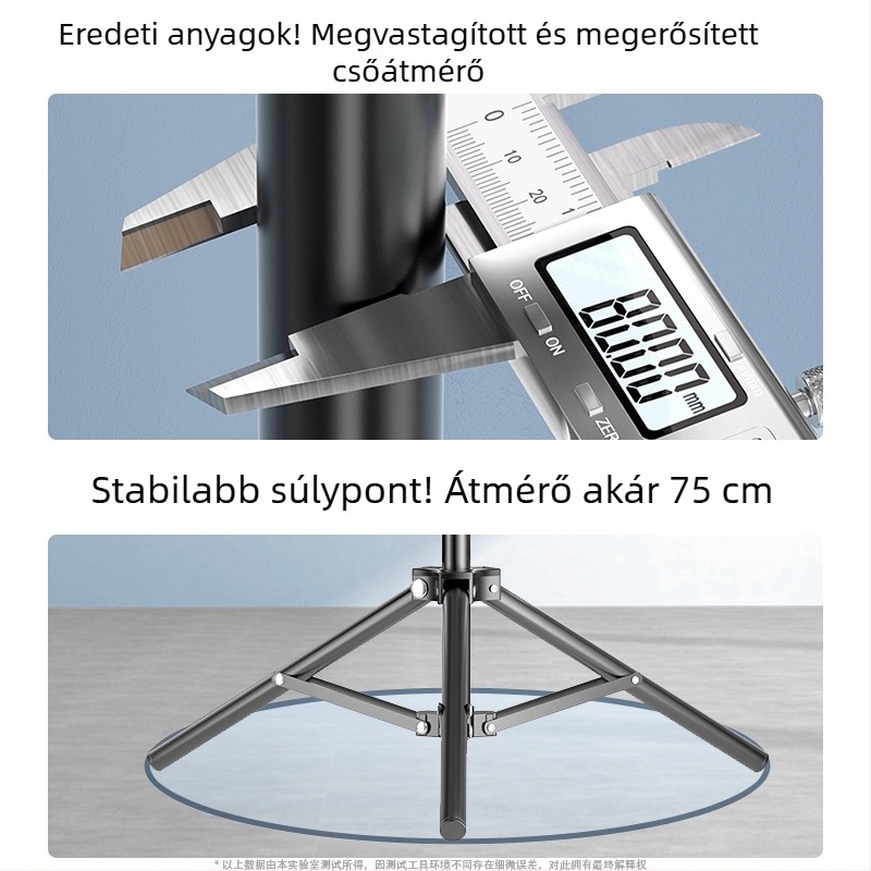 Álló telefon tartó élő közvetítéshez, fényképezéshez és videóhoz — többfunkciós háromszög tartó