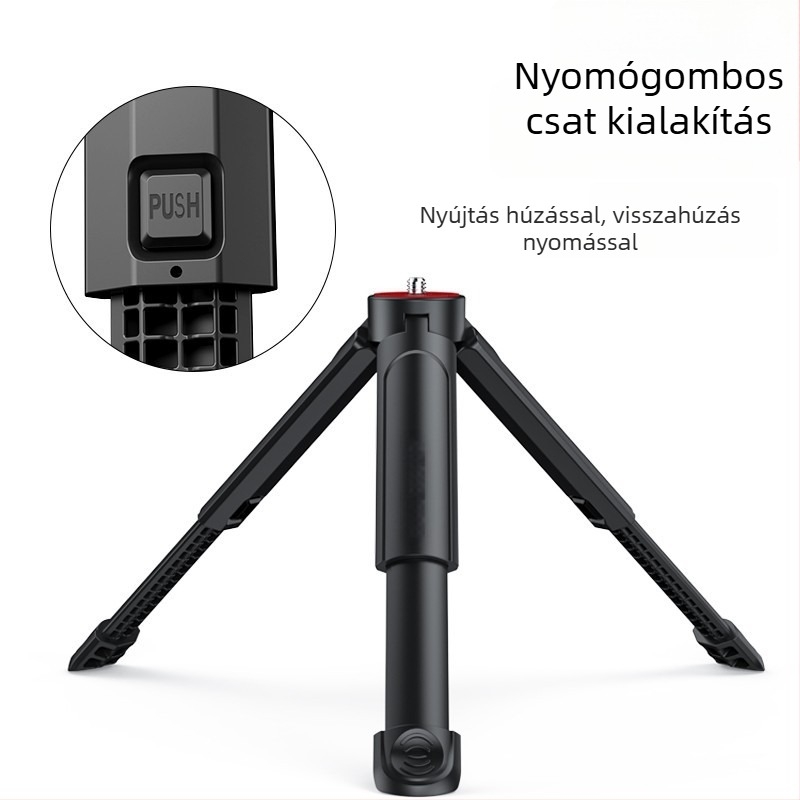 Pocket 4/3 Mini kézi állvány stabilizátor mobiltelefonhoz, hordozható asztali állvány