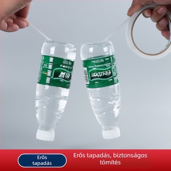 Kétoldalas falra ragasztószalag, magas hőmérsékletű forró-olvasztó ragasztó, fehér, nyom nélkül, erős tapadás
