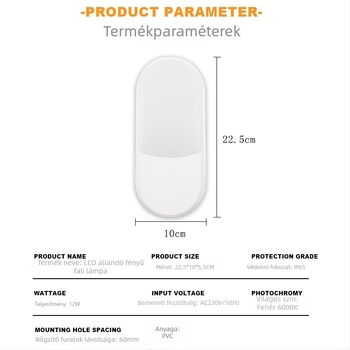 IP65-ös LED lámpa, 220V, 1 LED modul, 96 lm, 6000K, 120° fényvetítési szög, modell CB-10554
