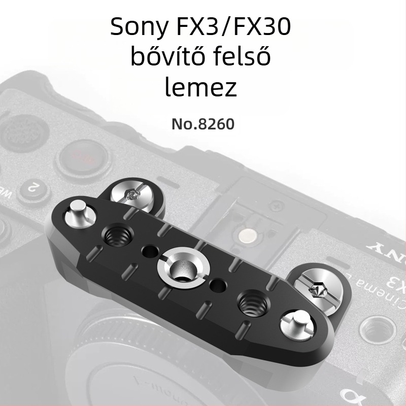 DSLR bővítő felső lemez Sony FX3/FX30-hoz NATO sínnel