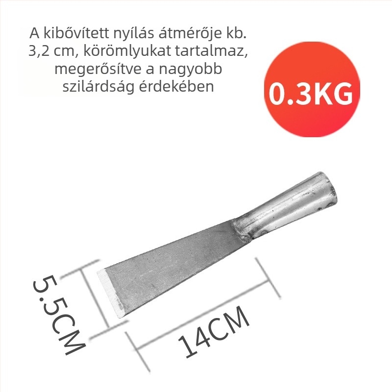 Mangánacélból készült többfunkciós ásó gazdaságra, háztartásra és kertészkedésre; megerősített kültéri kapa
