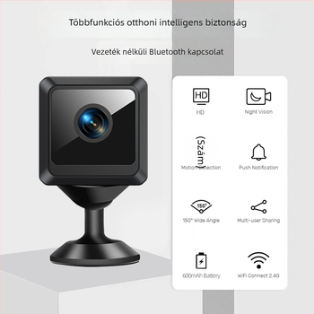 W02 Vezeték nélküli Wi‑Fi kamera éjszakai felderítéshez, kültéri biztonságra – kompakt HD kamera