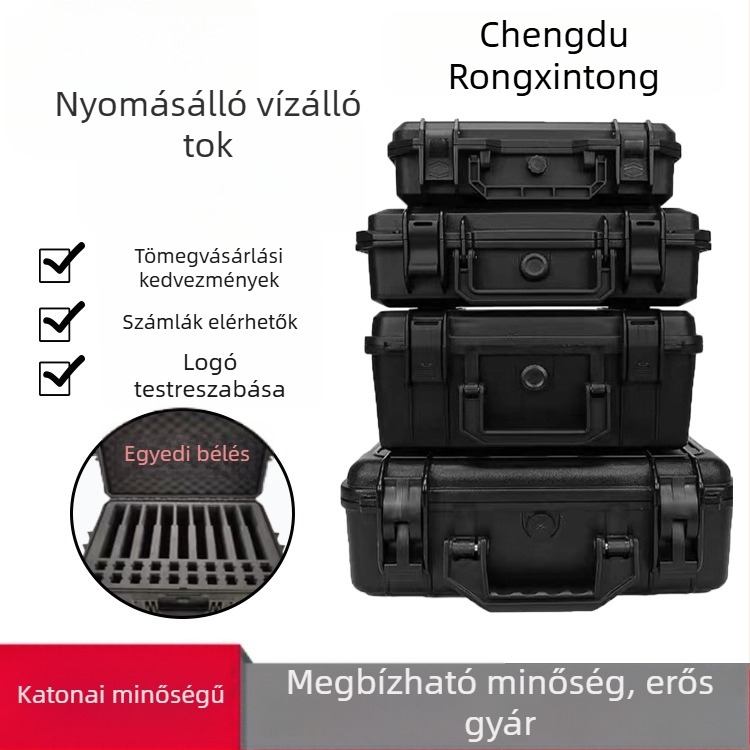 Vízálló eszköz- és berendezésbiztonsági doboz, ABS műanyag tároló