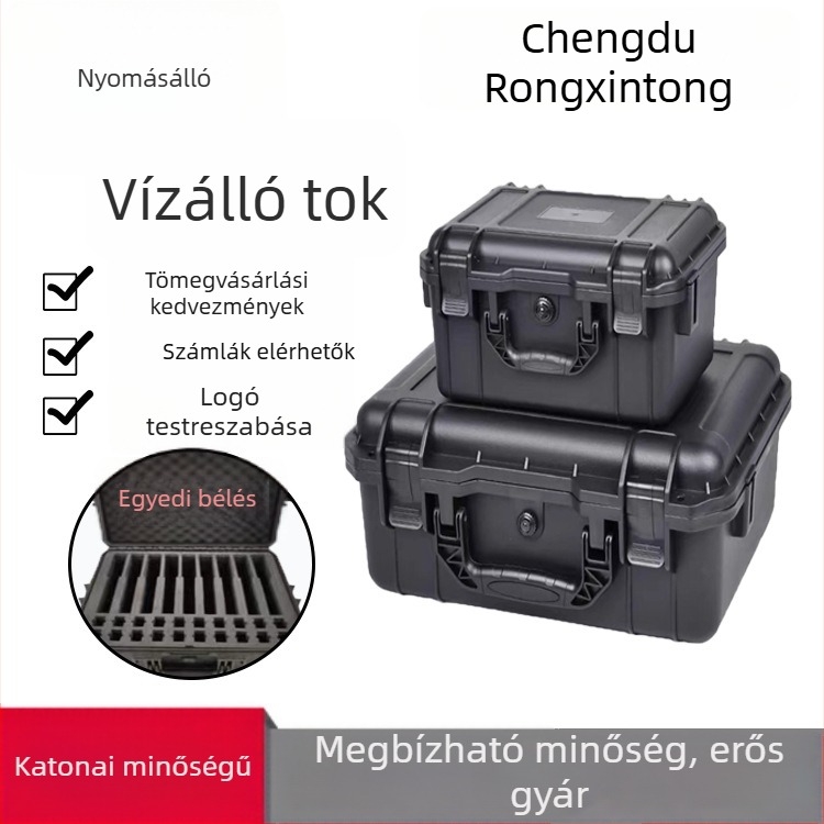 Vízálló eszköz- és berendezésbiztonsági doboz, ABS műanyag tároló