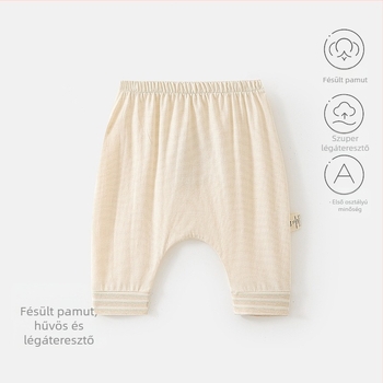 Baba pamut ultra vékony laza nyári nadrág, harém stílus, alacsony derekú