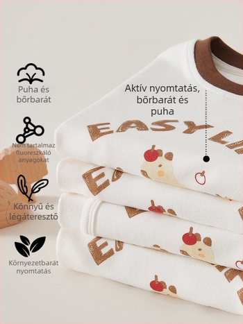 Baba pamutnadrág tavasz–őszre, uniszex, hosszú nadrágok gyerekeknek, szúnyogriasztó, 0–12 hónap