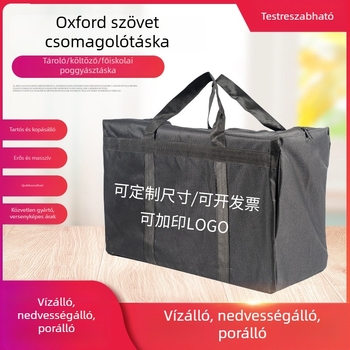 Oxford anyagú tároló táska költöztetéshez, nagy kapacitás, masszív és tartós