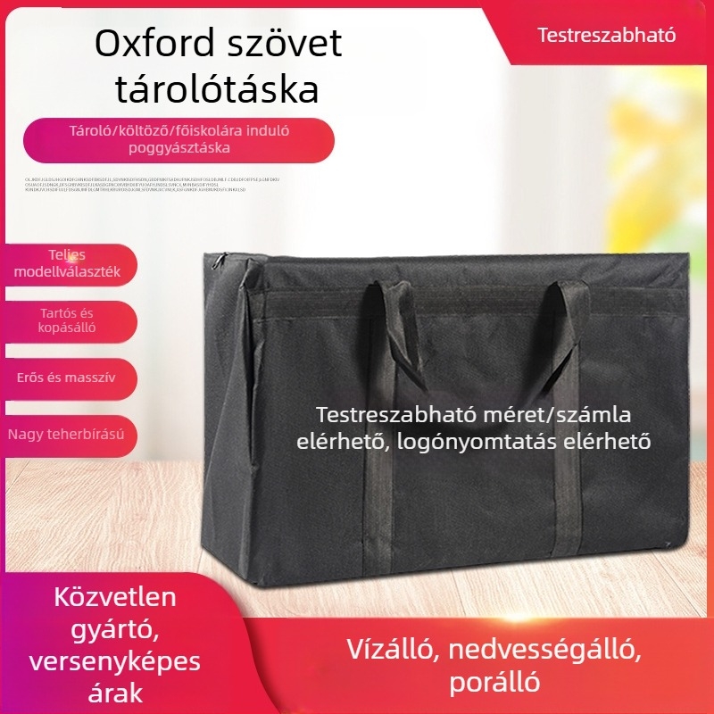 Oxford anyagú tároló táska költöztetéshez, nagy kapacitás, masszív és tartós