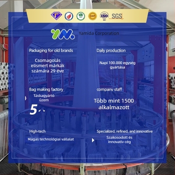 PP laminált szövött bevásárlótáska, kültéri válltáska egy- vagy kétsoros pánttal, vízálló, testreszabható
