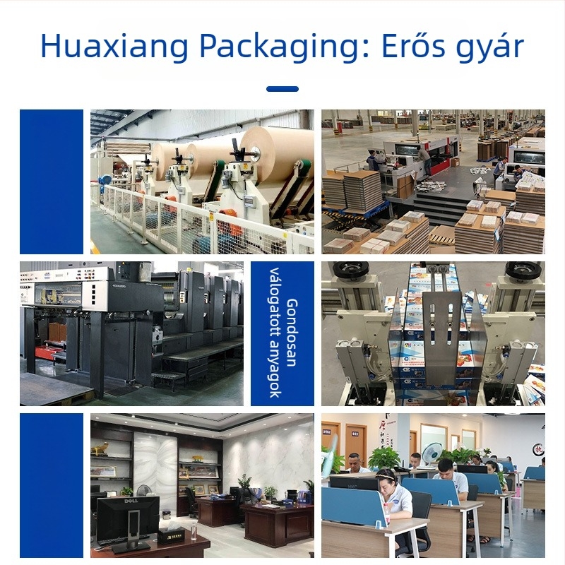 Logóval testreszabott élelmiszer-csomagoló doboz, rendkívül merev összecsukható hullámkarton doboz gyümölcsöknek, tojásoknak és helyi különlegességeknek