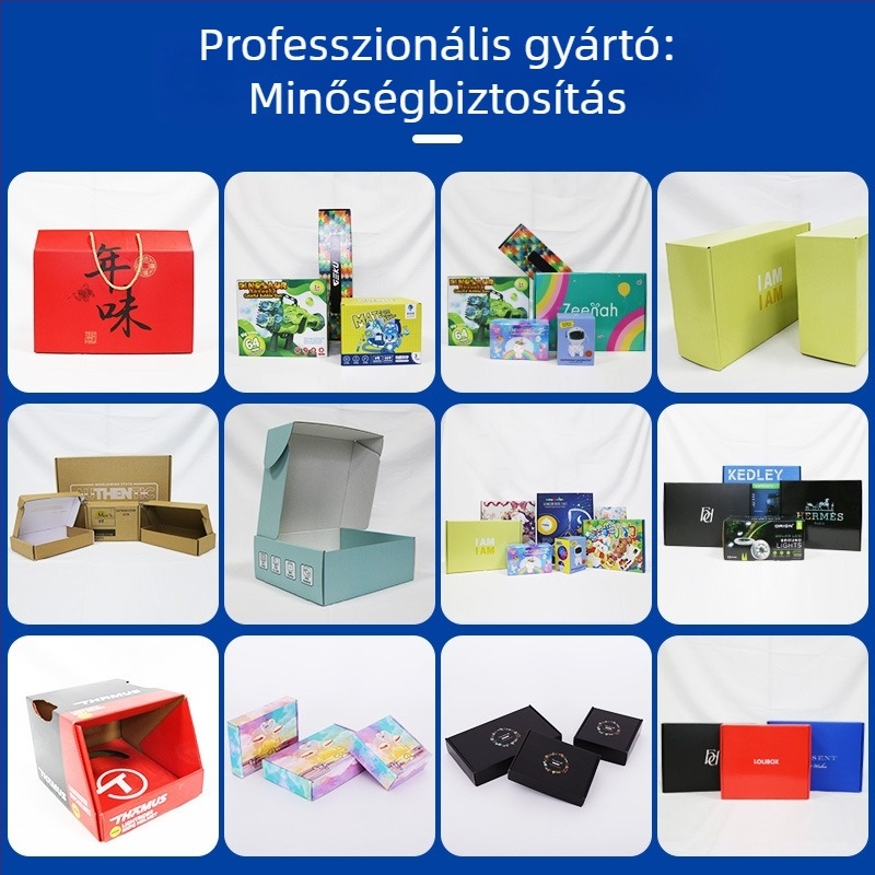 Logóval testreszabott élelmiszer-csomagoló doboz, rendkívül merev összecsukható hullámkarton doboz gyümölcsöknek, tojásoknak és helyi különlegességeknek