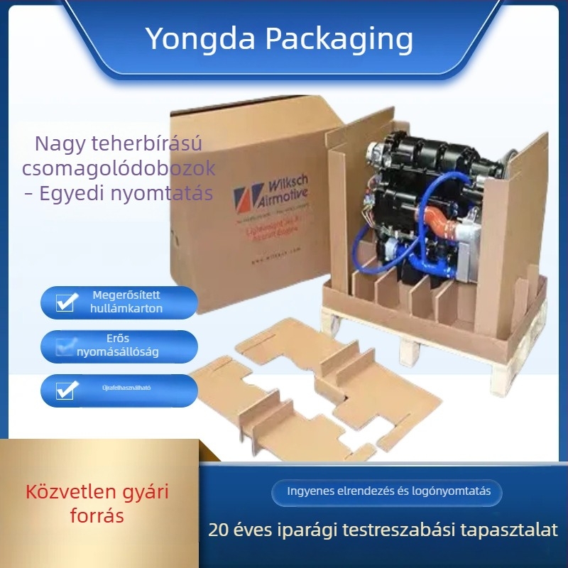 Egyedi akkumulátorpor csomagoló dobozok mechanikai berendezésekhez, nehéz terhelésű csomagolás, nyomás- és esésálló