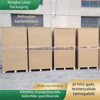 Leválasztható méhsejt kartondobozok, 2 cm vastagságú méhsejt panelek, különböző méretű fa paletták alaplemezei és kartondobozok feldolgozása.