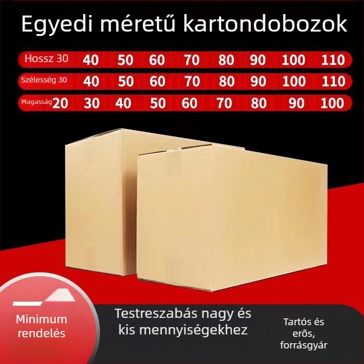Egyedi hullámkarton doboz, méretek 500×400×400 mm, 250 gsm, sárga/fehér, sokoldalú tárolás és csomagolás