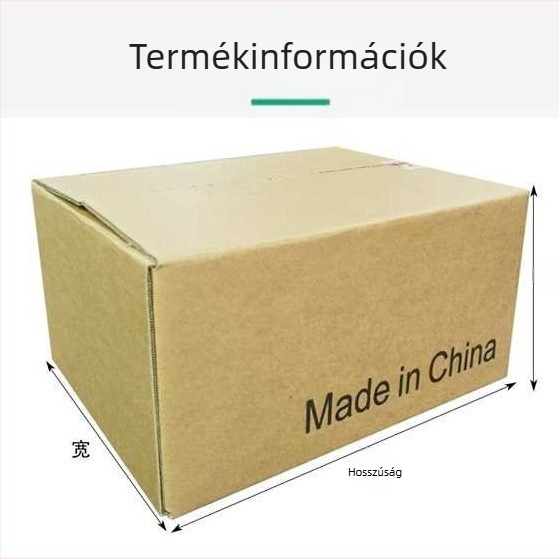 Öt rétegű megvastított expediáló hullámkarton doboz, extrém kemény kraft karton, téglalap alakú