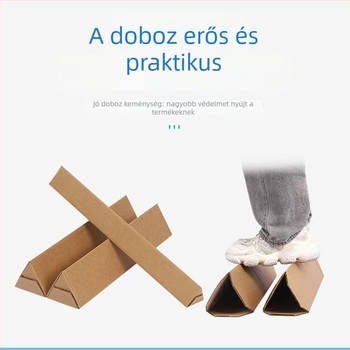 Háromszög alakú hajtogatható kartondoboz virágcsomagoláshoz, testreszabható vastag Kraft kartonból