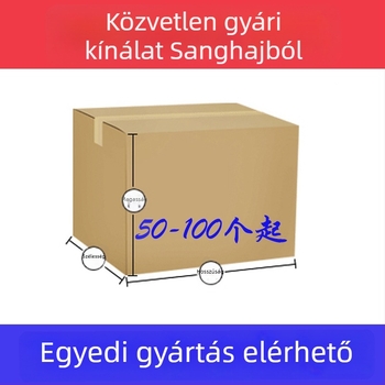 Személyre szabott hullámpapír kartondobozok gyorsposta csomagoláshoz, kis tételben gyártva, megerősített vastagság, Kraft szín, igény szerinti gyártás