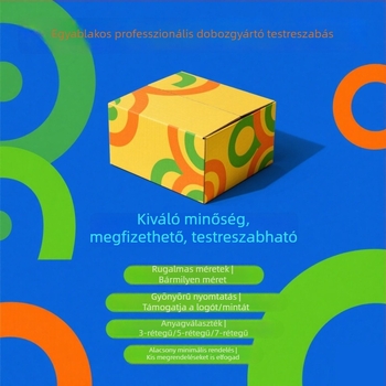Merev kraftpapírból készült négyzet alakú expressz dobozok