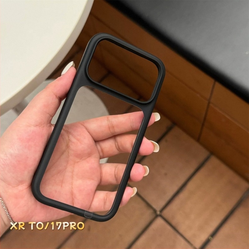 Prémium minimalist TPU védőtok iPhone XR és 17 Pro számára, matt felülettel