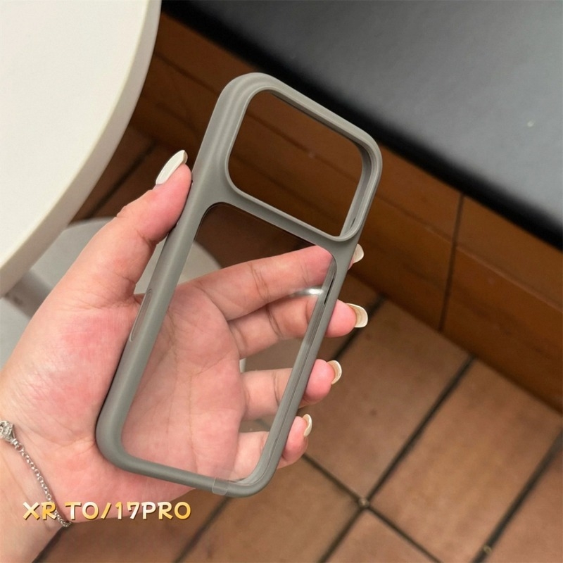 Prémium minimalist TPU védőtok iPhone XR és 17 Pro számára, matt felülettel