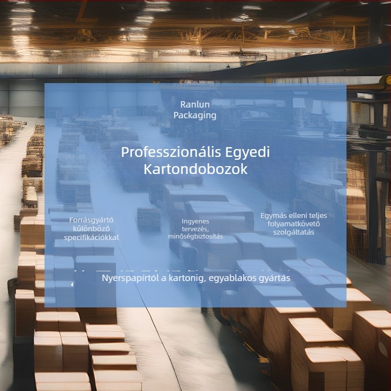 Logóval ellátott, testreszabott kartondobozok, teljes színes nyomtatással, nyomás- és ütésálló csomagoló dobozok