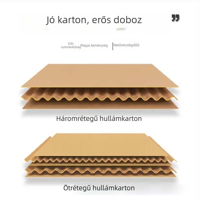 Öt rétegű hullámkarton doboz testreszabható bármilyen méretben