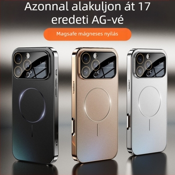 iPhone 16 Pro Max tok – matt felület, AG Nano anyag, nagy látóablak, mágneses rögzítés, teljes ütésálló védelem