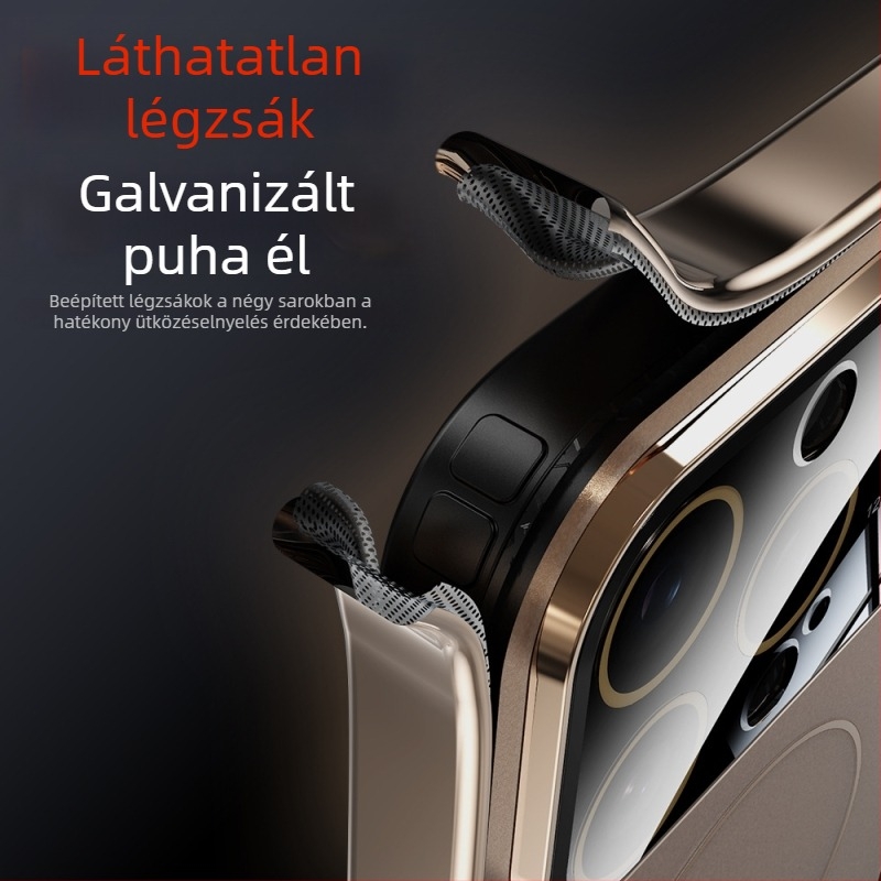 iPhone 16 Pro Max tok – matt felület, AG Nano anyag, nagy látóablak, mágneses rögzítés, teljes ütésálló védelem