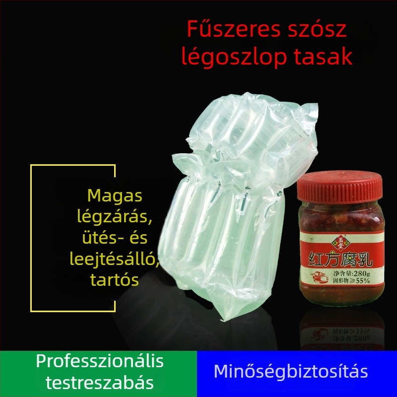 Hat oszlopos léggömbös csomagoló zacskók üveg-, kerámia- és elektronikai termékek védelmére