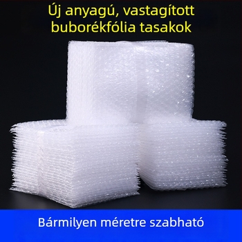 Áttetsző, vastag buborékos tasakok párnázott védelemhez