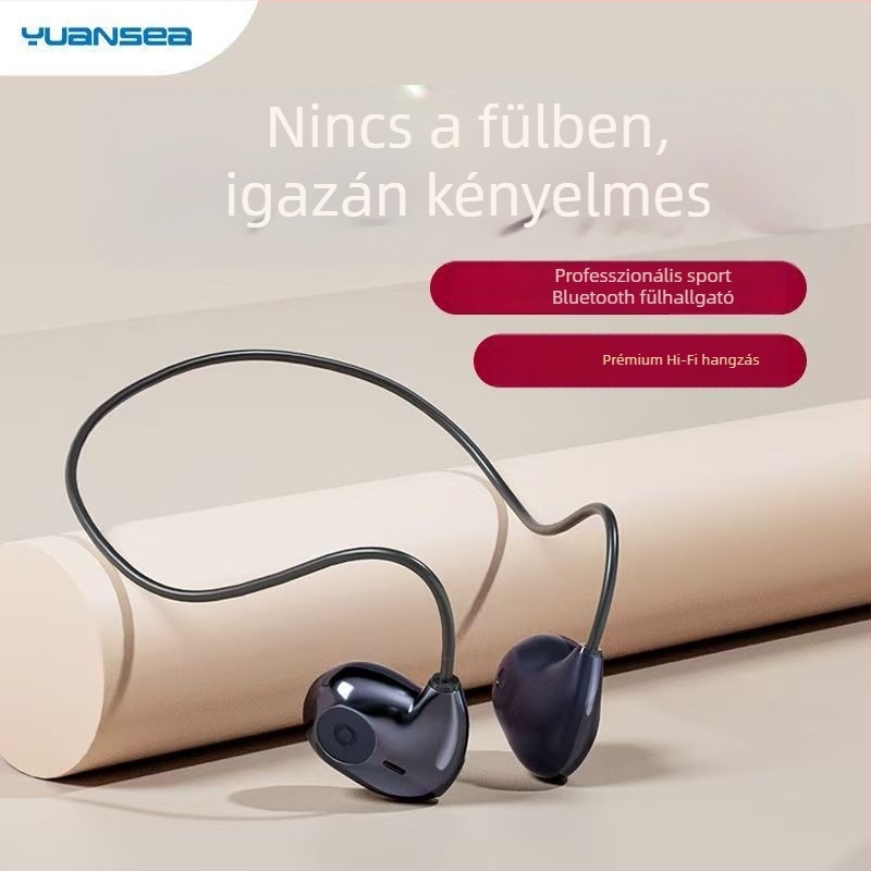 F805 Vezeték nélküli Bluetooth fülhallgató csontvezetéses technológiával, IPX4, izzadságálló, futáshoz, 8+ órás üzemidő