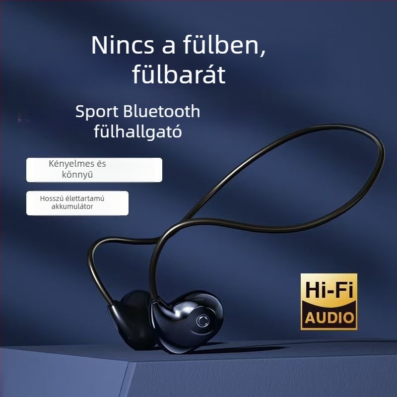 F805 Vezeték nélküli Bluetooth fülhallgató csontvezetéses technológiával, IPX4, izzadságálló, futáshoz, 8+ órás üzemidő