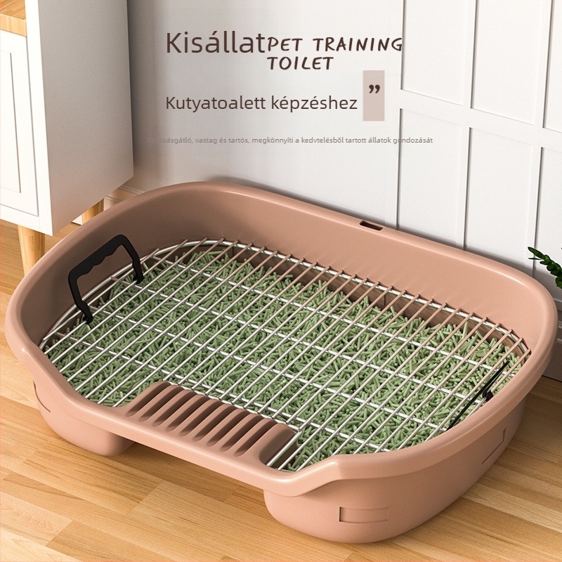 Kutyapisitál anti-állás dizájnnal, öblíthető ürüléktál kis- és közepes kutyáknak