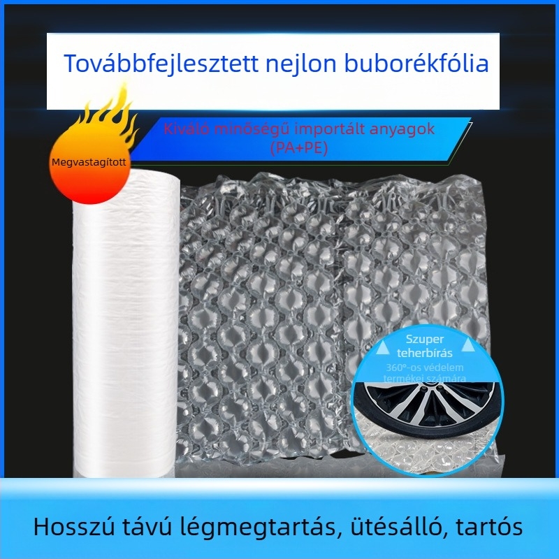 Magasnyomású buborékfólia csomagoláshoz, légpárnák és légoszlopos zacskók