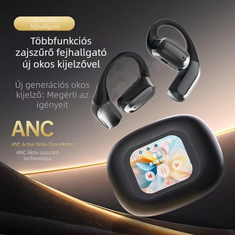 A16 Mini Pro AI fordításos csontvezetéses Bluetooth fülhallgató színes kijelzővel, kiváló hangminőség, vezeték nélküli zajcsökkentés, Bluetooth 5.4