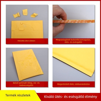 Kraftpapírból készült buborékos küldeményes tasak, vastagított buborékos párnázó tasak a szállítás védelméért