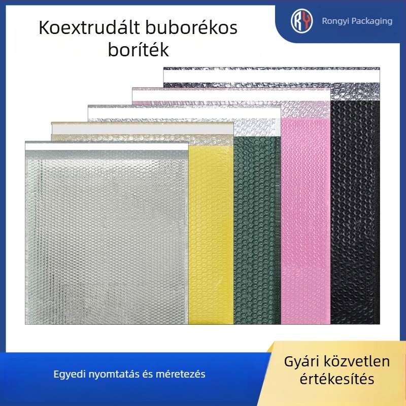 Személyre szabott buborékos tasak logóval, nyomtatott, vastag vízálló csomagolás