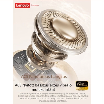 Lenovo EA366 csontvezetéses vezeték nélküli fülhallgató zajcsökkentéssel, sporthoz, hosszú akkumulátor-üzemidő, HD digitális kijelző