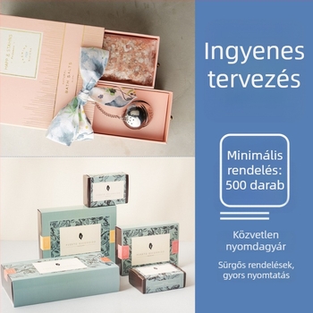 Felnyitható fedélű ajándékdoboz bőrápolási és kozmetikai termékekhez, testreszabható csomagolás táplálékkiegészítőkhöz