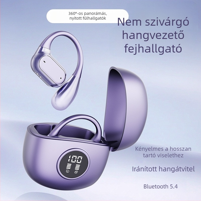 Q17Proows Vezeték nélküli csontvezetéses fülhallgatók fülhorgos kivitelben, sportos, Bluetooth 5.3, kiváló hangzás, IPX5