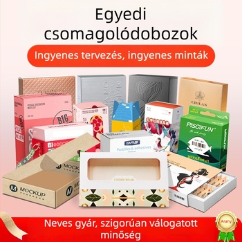 Kozmetikai csomagoló doboz - fehér karton doboz, színes külső, nyomtatás és testreszabás