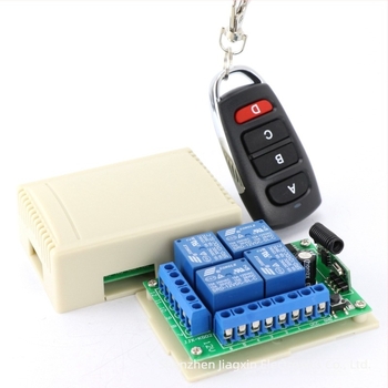 12V négycsatornás vezeték nélküli távirányítós kapcsoló transzceiver modul