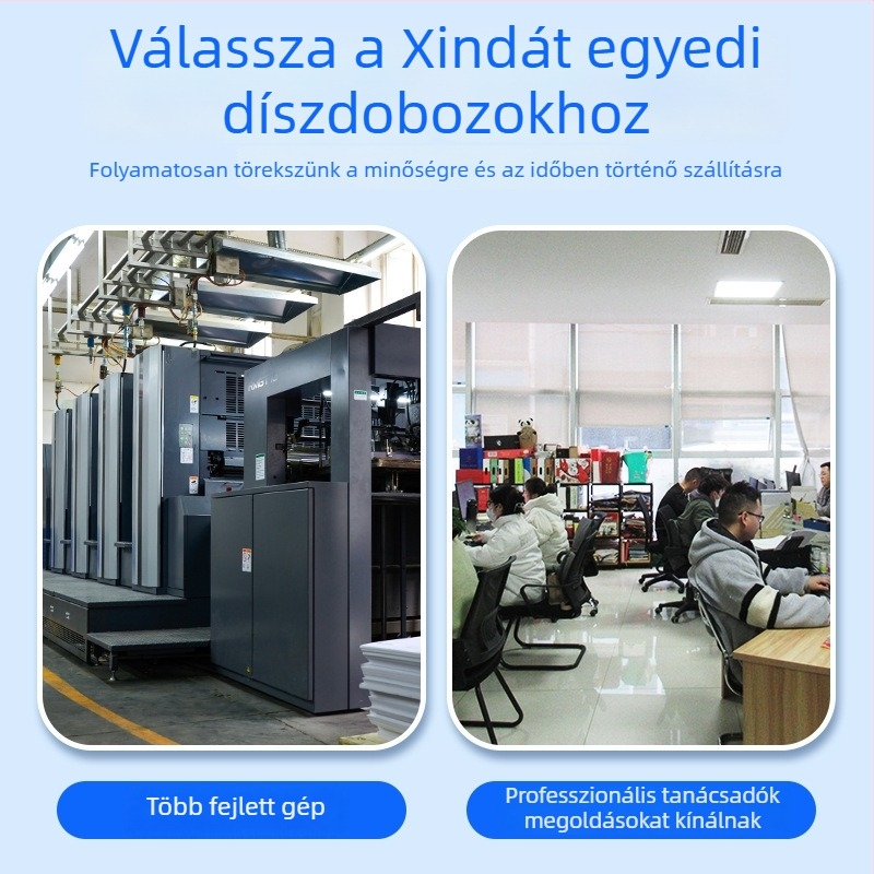 Kisméretű színes dobozos csomagolás táplálékkiegészítőkhöz, fehér karton doboz texturált két részes fedéllel
