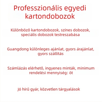 Hosszú, testreszabható hajtogatott kartondoboz poharakhoz és esernyőkhoz