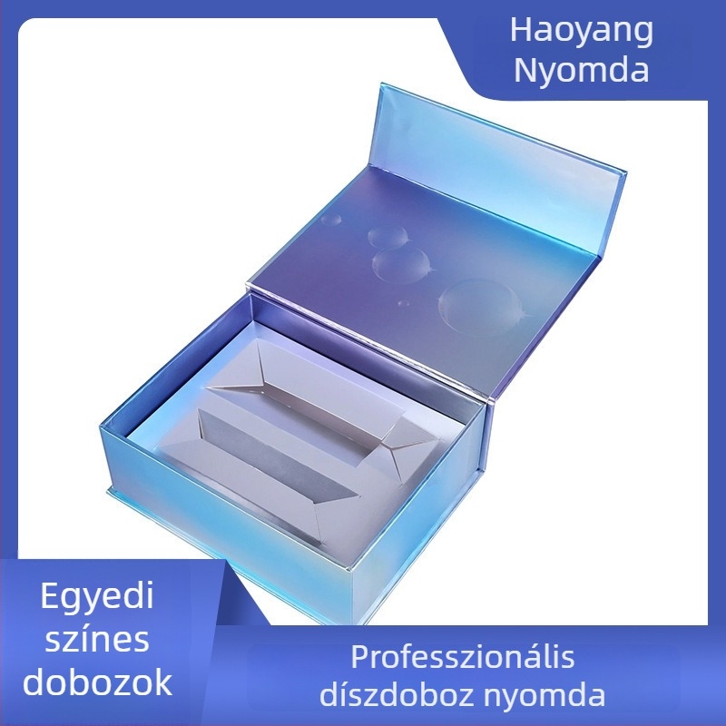 Személyre szabott blind box csomagolódoboz – kreatív dekoratív kartondoboz fehér kartonból, önzáró, színes nyomtatás