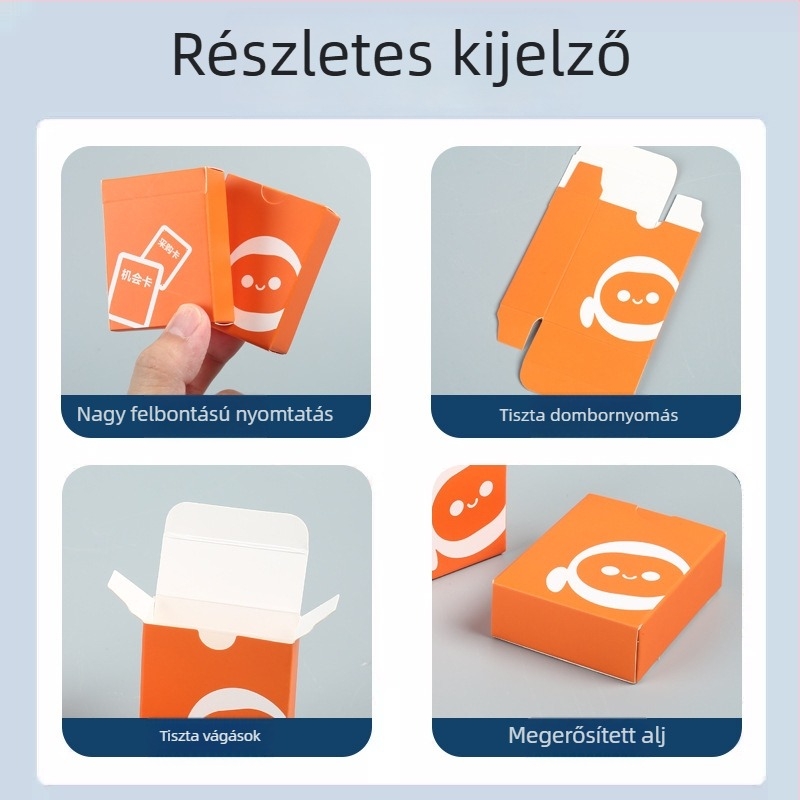 Összehajtható fehér hullámkarton doboz fedéllel és alappal, logónyomtatás, üres rejtélyes doboz, testreszabható